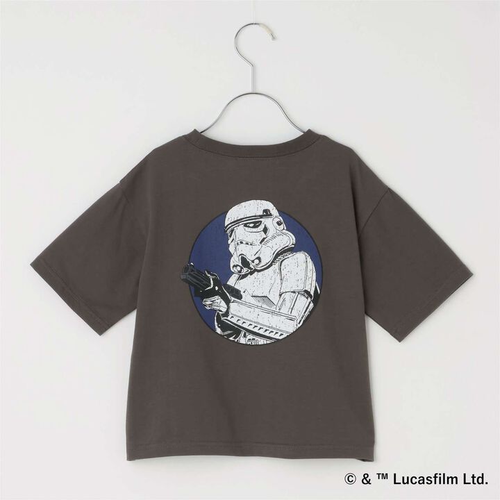 [STAR WARS] [Anti-Stain・Quick-Dry・Shape Retaining] Assorted Back Print T-Shirt [MNCM],Charcoal gray, medium image number 8