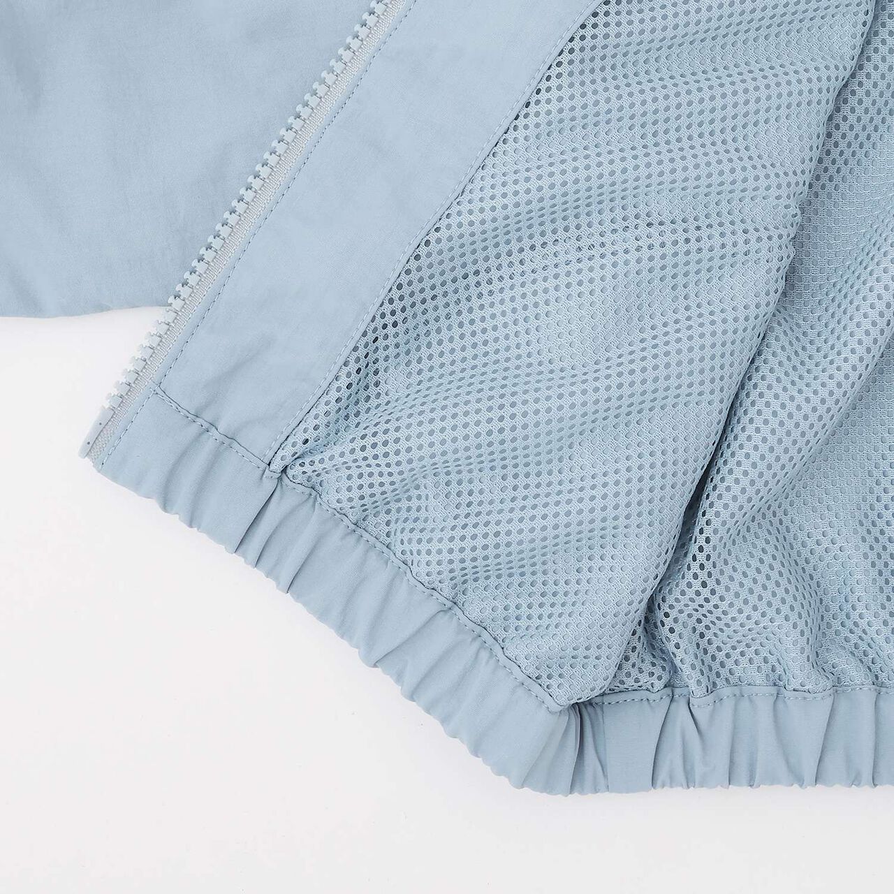 Lace Frill Bomber Jacket,Light pink, large image number 10