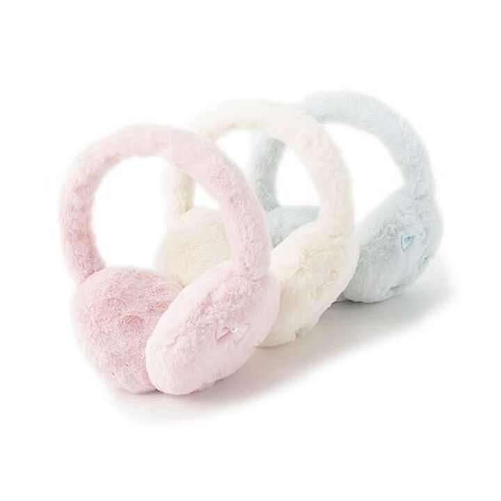 Ribbon Faux Fur Earmuffs,Pink, medium image number 5