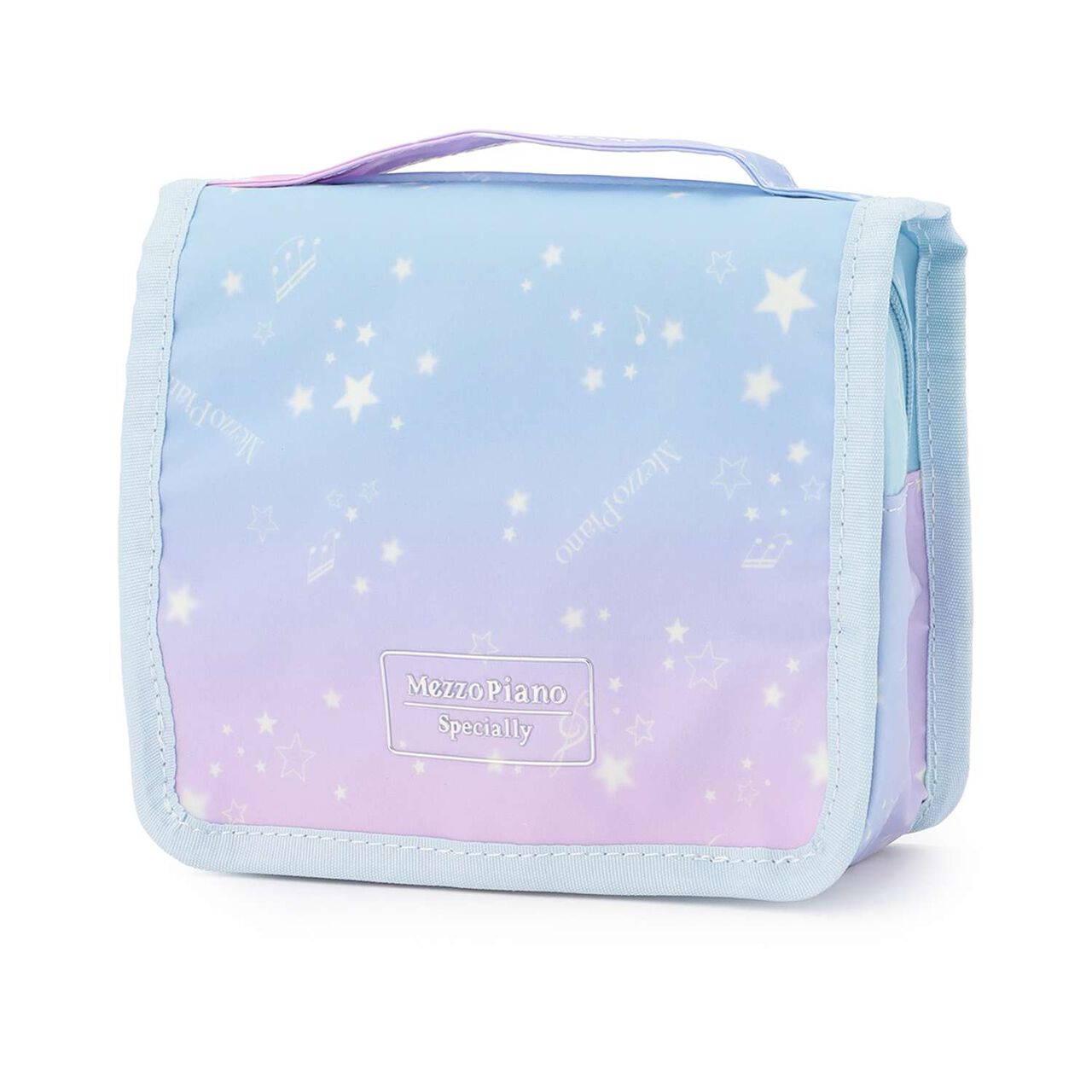 Zodiac & Musical Note Travel Pouch,Light blue, large image number 0