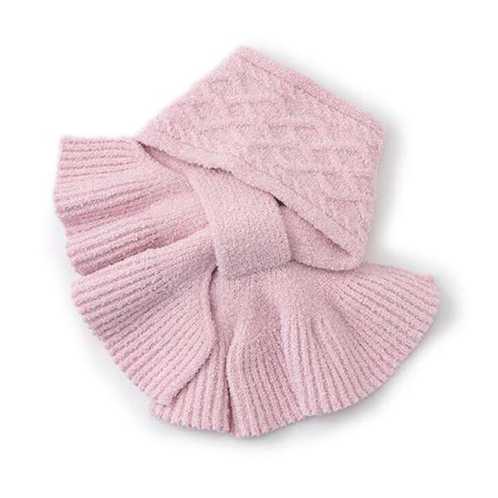 Boa Rabbit Mascot Marshmallow Knit Scarf,Off white, medium image number 1