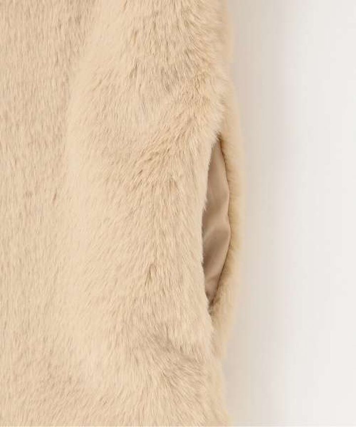 Short Fur Coat [Korean Fashion],Beige, medium image number 7