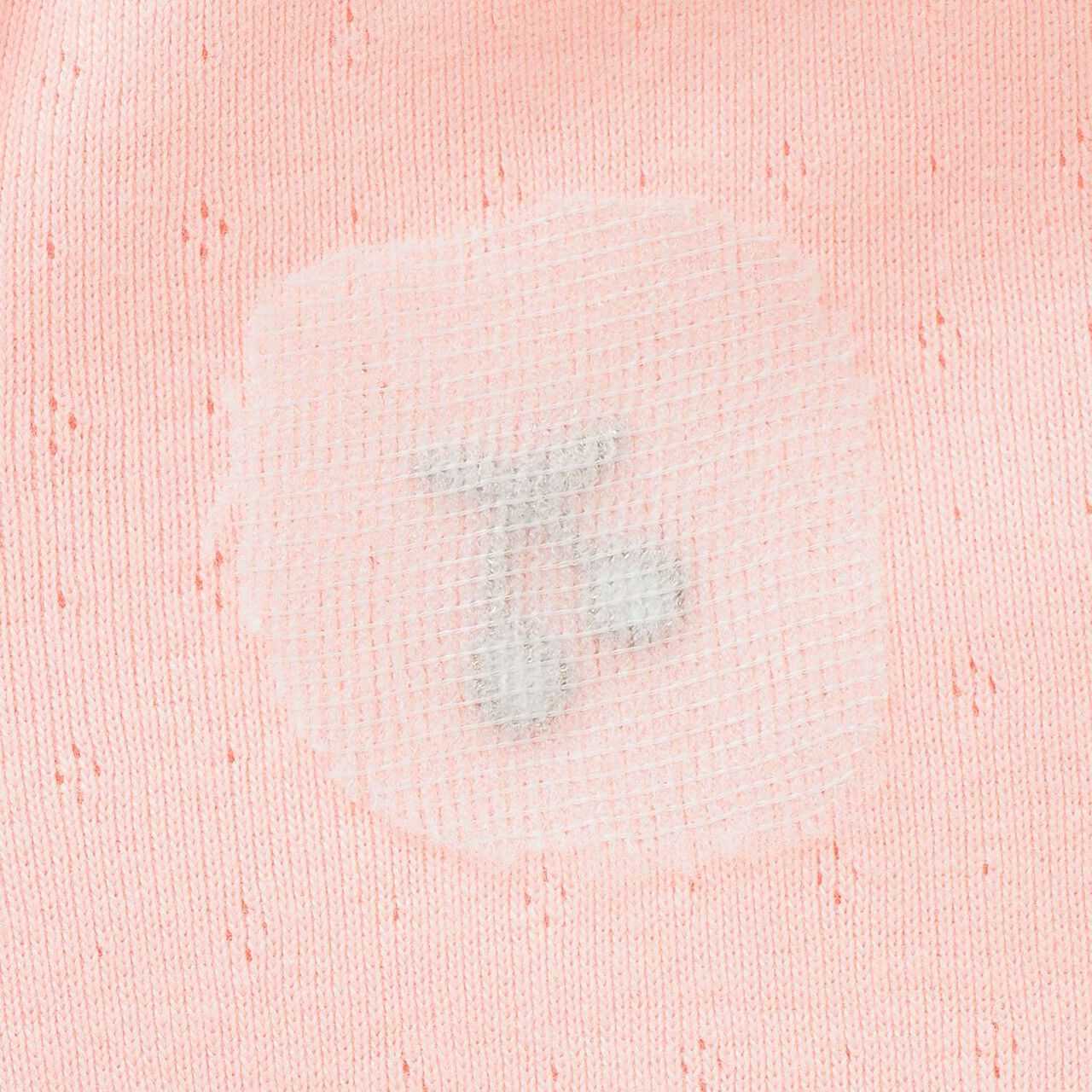 Frilled Collar Melange Long-Sleeve T-Shirt,Pink, large image number 4