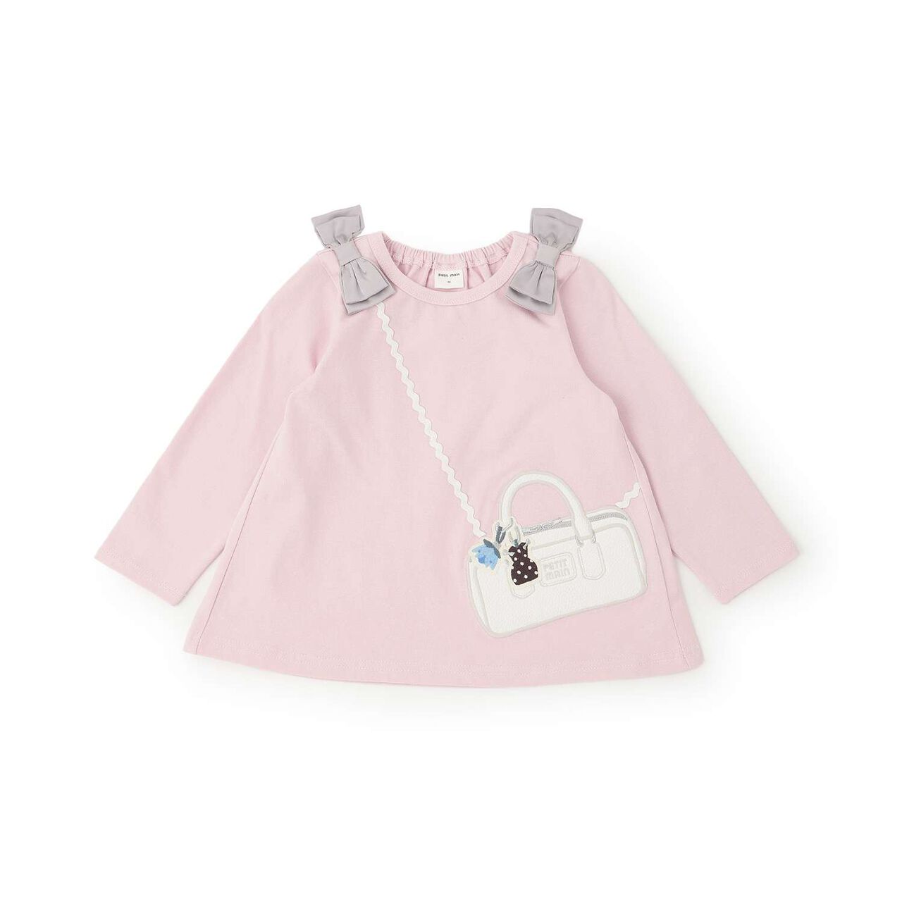 Mini Bag Long-Sleeve T-Shirt,Navy, large image number 6