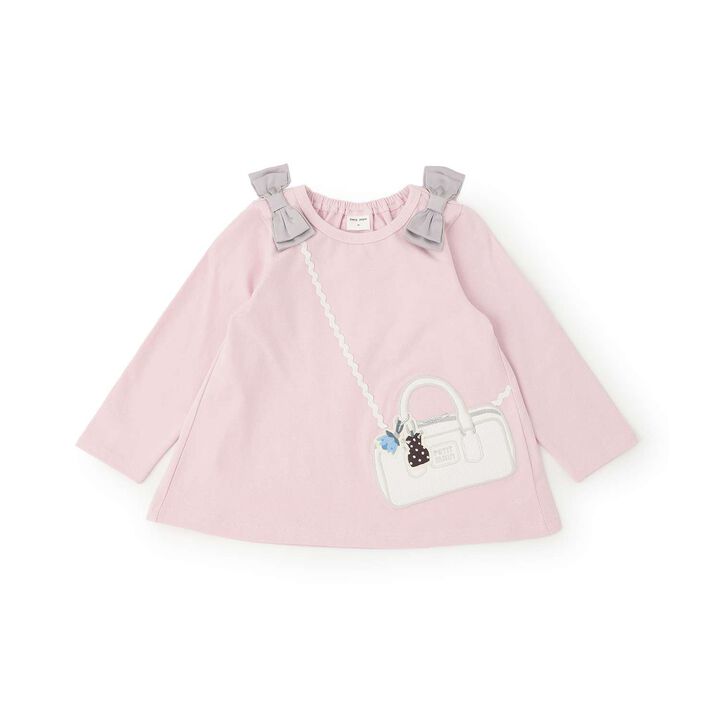 Mini Bag Long-Sleeve T-Shirt,Navy, medium image number 6