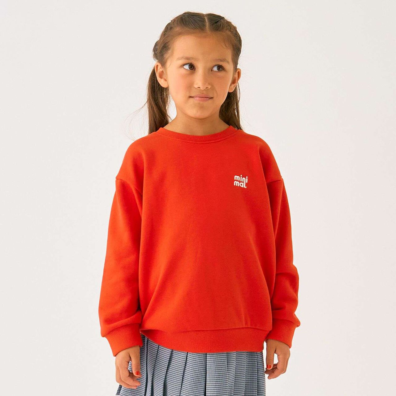 One-Point Fleece Pullover,Red, large image number 0