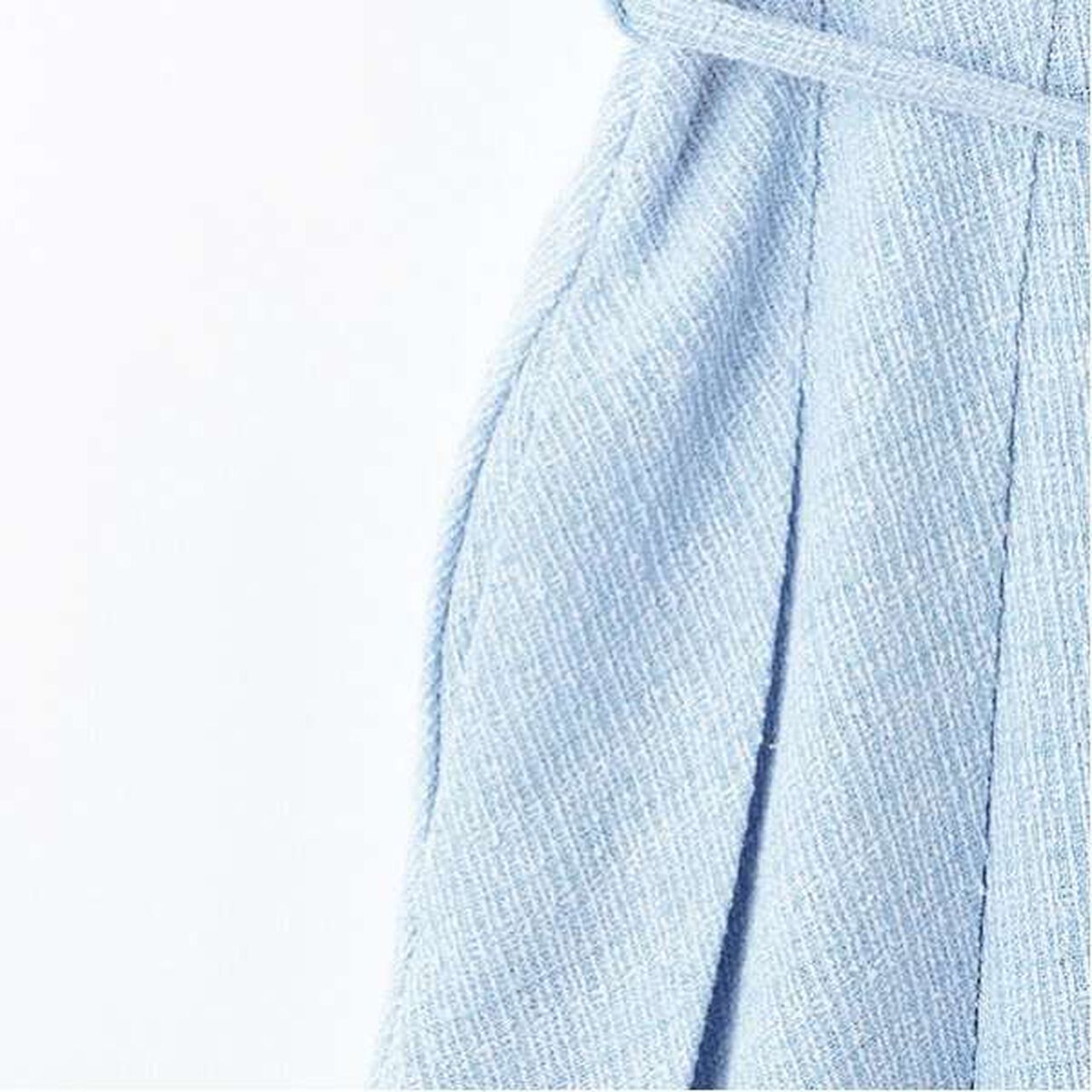 Belted Camisole One-Piece Dress,Sax blue, large image number 10