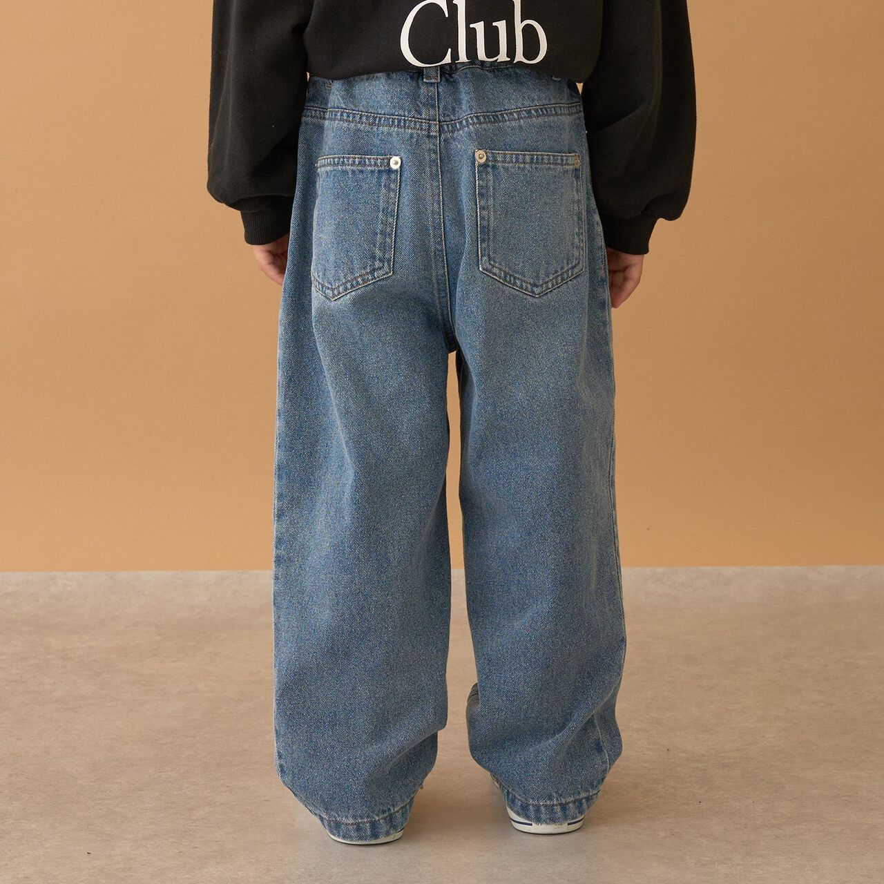 [LOVE DENIM] Loose Straight Pants,Black, large image number 15