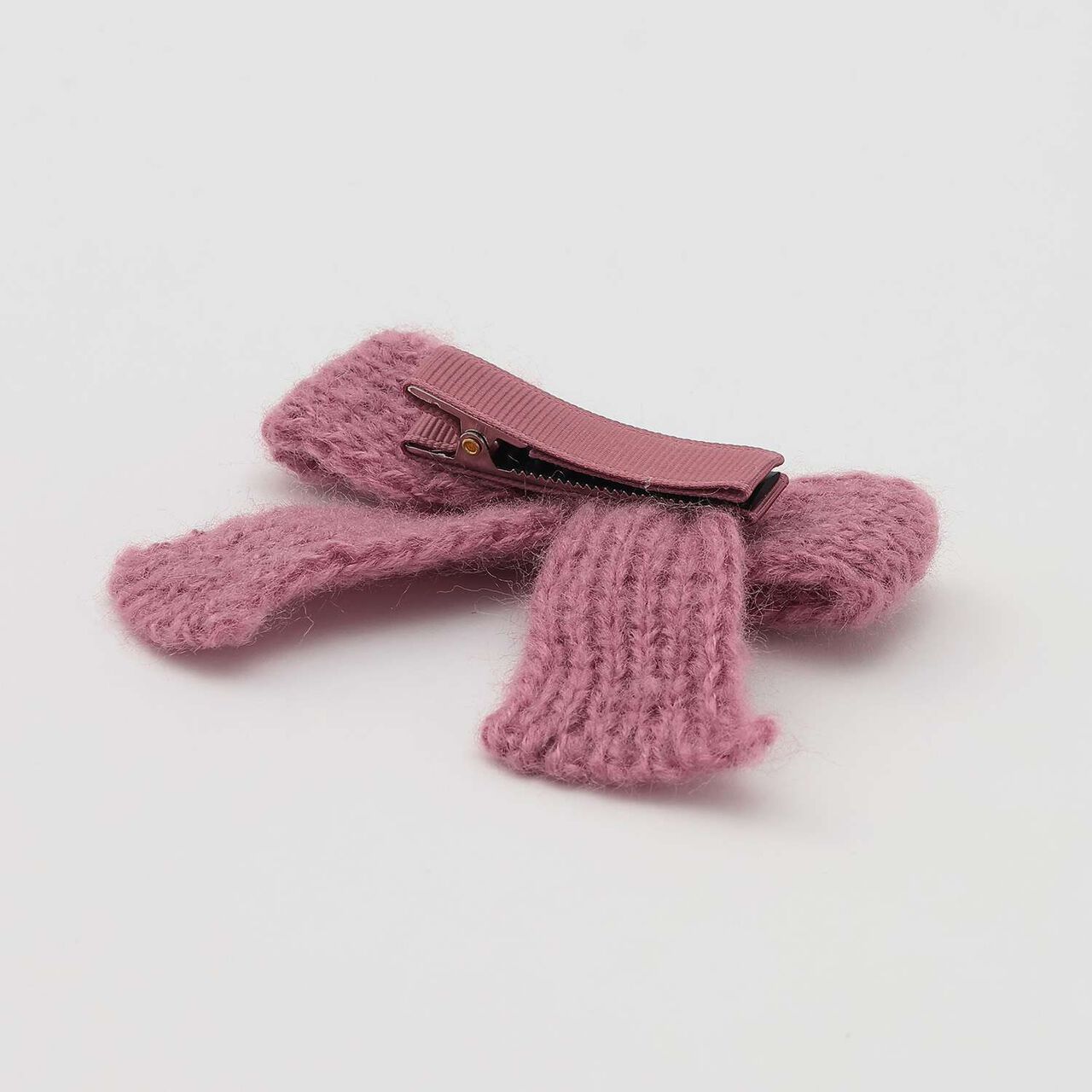 [Pre-Order] Knit Ribbon Hair Clip,Ivory, large image number 2