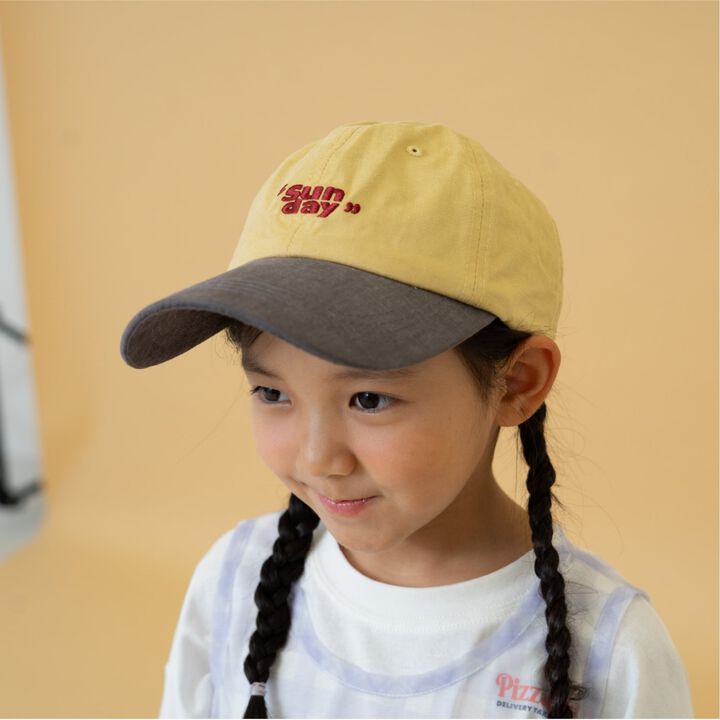 [D Select] SUNDAY Color-Blocked Cap,, medium