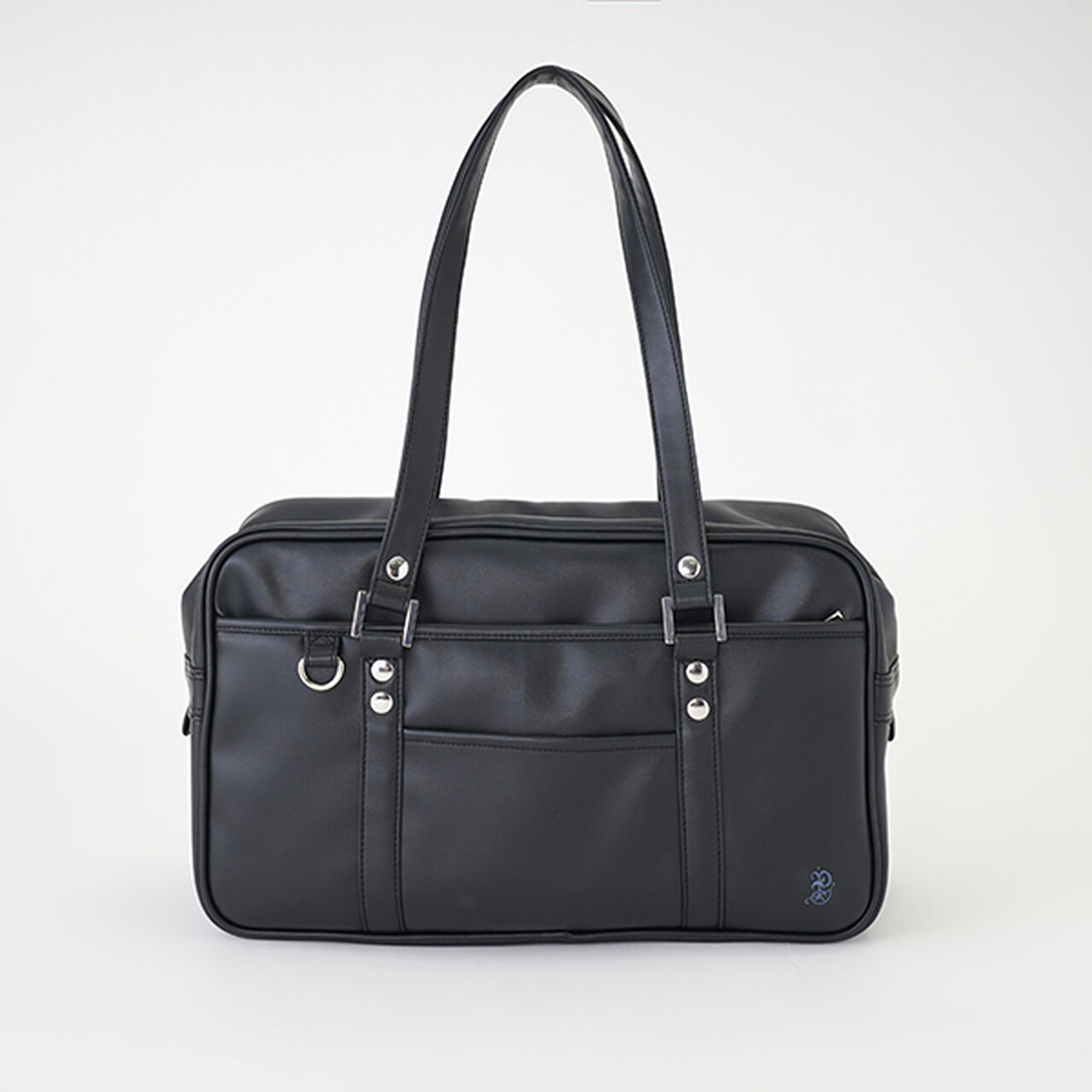 Synthetic Leather School Bag,Black, large image number 10