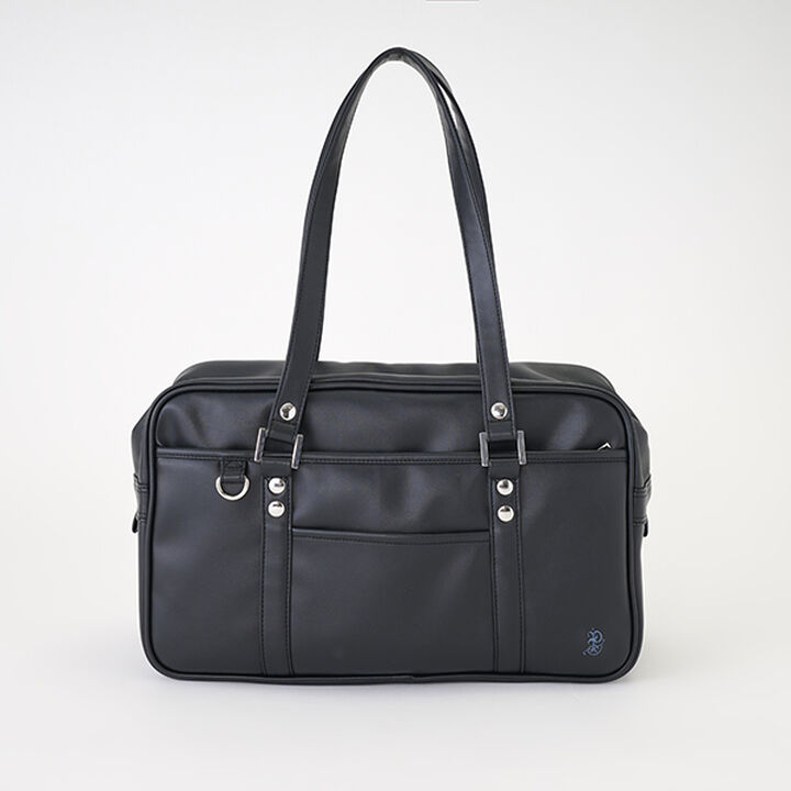 Synthetic Leather School Bag,Black, medium image number 10