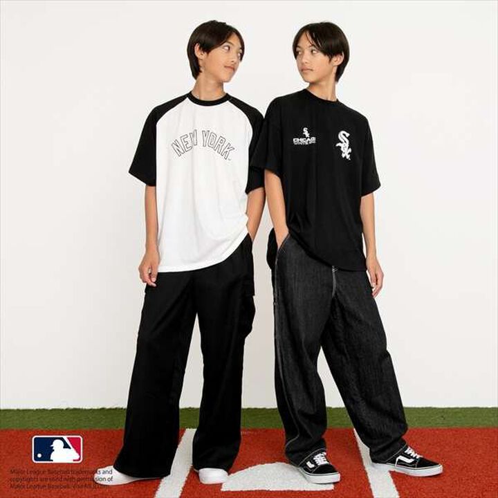 [MLB] Team Logo Print Raglan Short Sleeve T-Shirt,White, medium image number 13