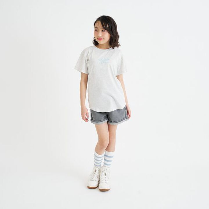 Daily Price Gradient Bear Short-Sleeve Tunic T-Shirt,Charcoal gray, medium image number 16