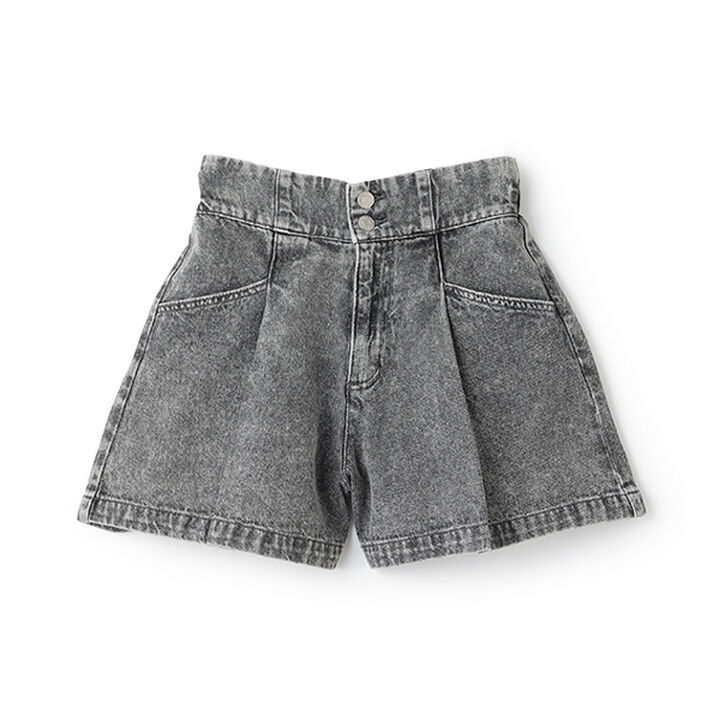 Flattering Tuck Flare Denim Culottes,Blue, medium image number 11