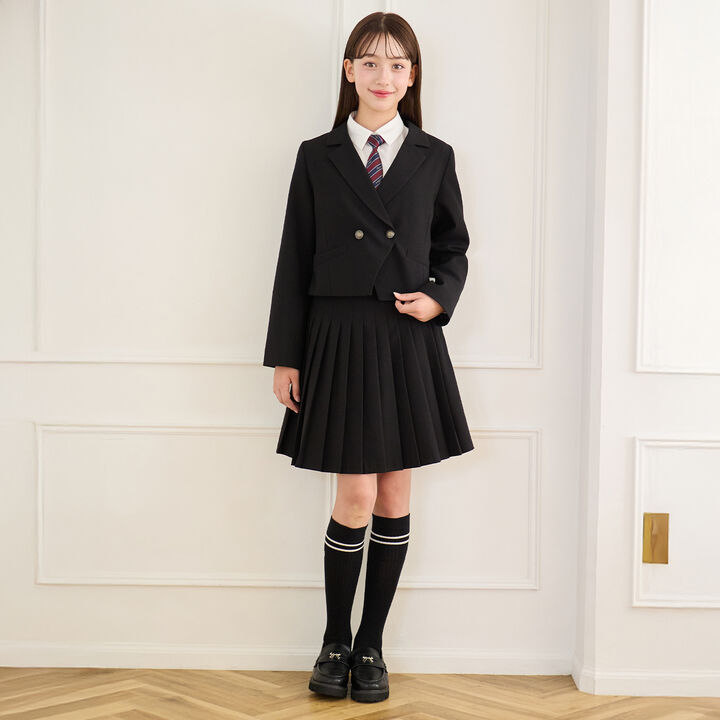 帶標誌立體緞帶樂福鞋,黑色, medium image number 1