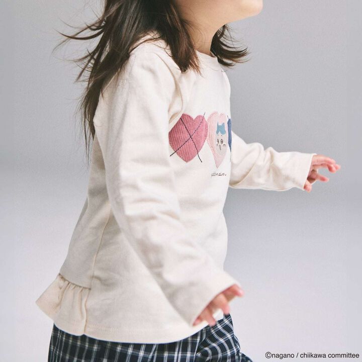[Chiikawa Anime] Argyle Long-Sleeve T-Shirt,Ivory, medium image number 1