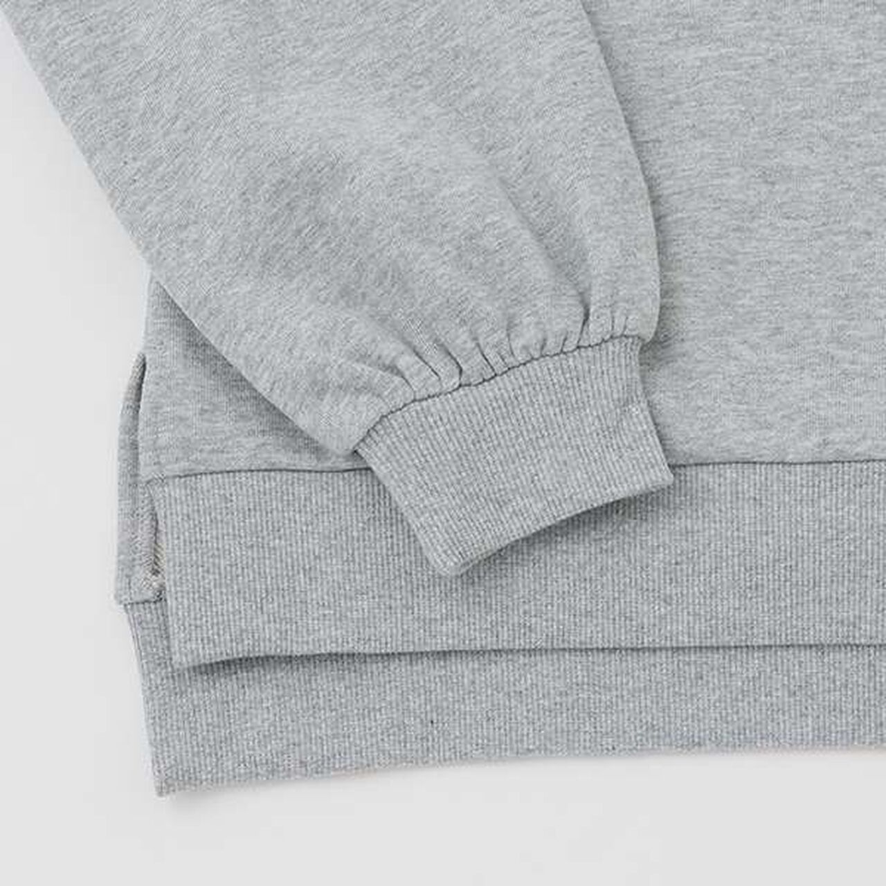 Sweatshirt with Shoulder Ribbons and Necklace,Black, large image number 10