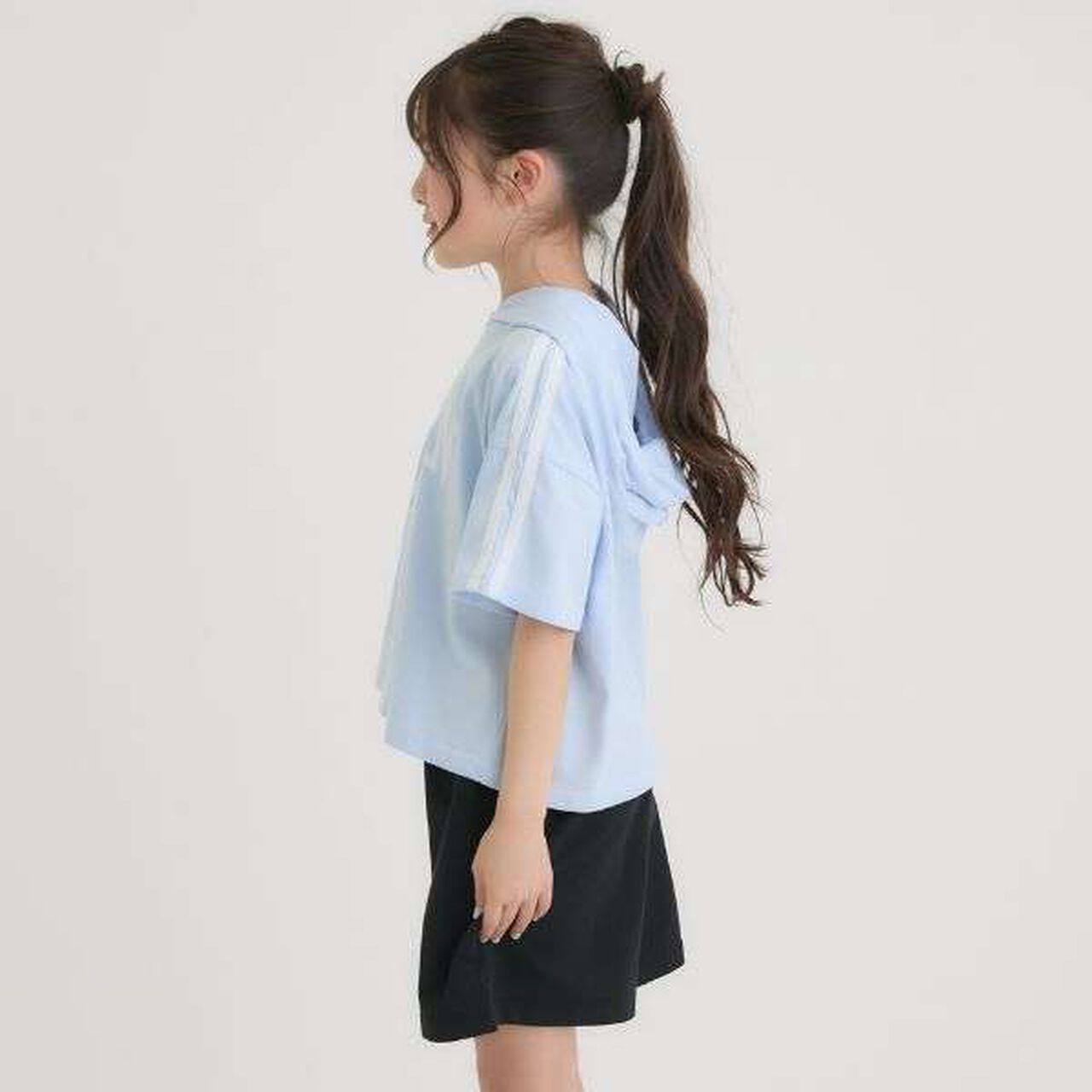 Cool Touch Short-Sleeve Hoodie + Half Pants Set,Yellow green, large image number 29