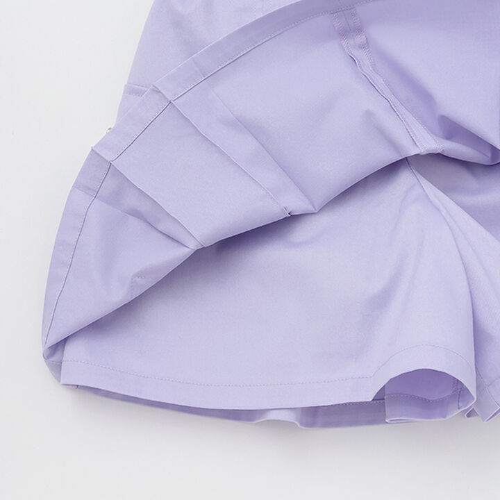 Front ZIP Culotte Skirt,Lavender, medium image number 8