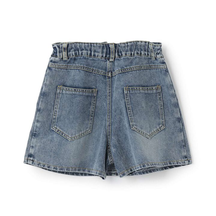 Denim Skirt with Shorts,Gray, medium image number 3