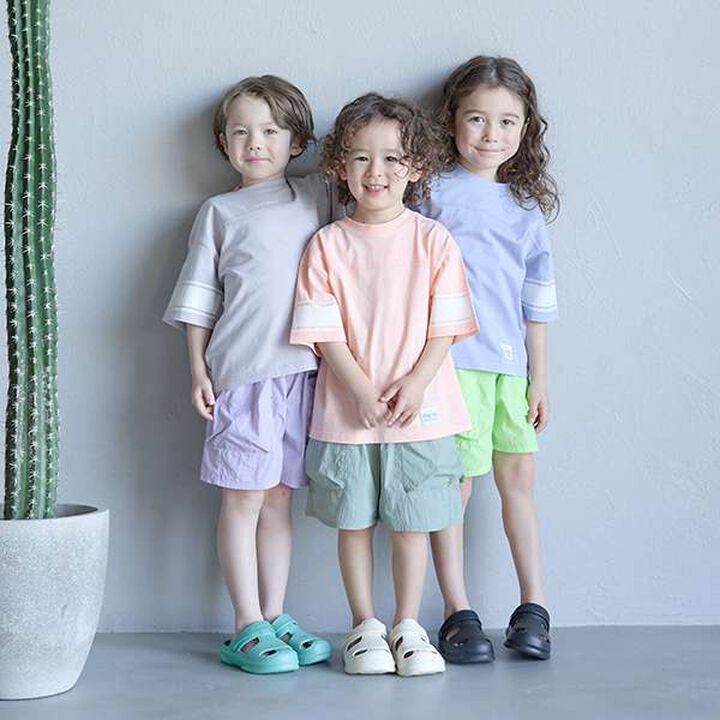 [Cool Touch] Either Way Is Fine! Sleeve Line Print Short Sleeve T-Shirt,Orange, medium image number 11