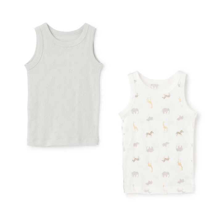[Weak Acidity] Boys' Tank Undergarments 2P,Light green, medium image number 0