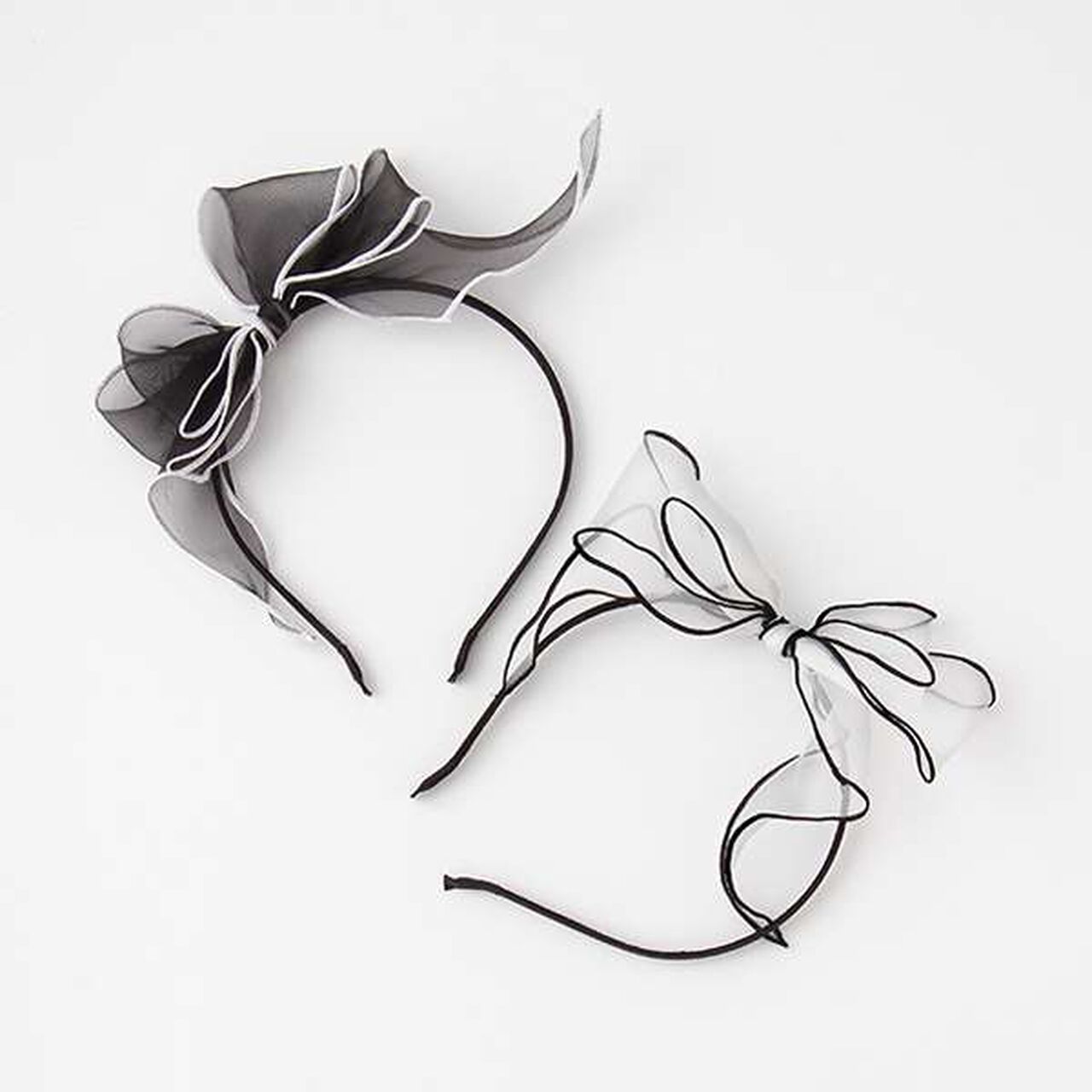 Chiffon Headband,Black, large image number 3