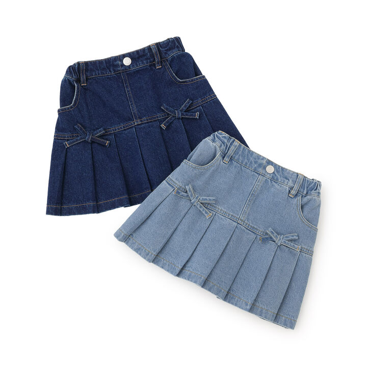 [With Inner Shorts/Secure] Pleated Skirt &ndash; Recommended for School,Blue, medium image number 12