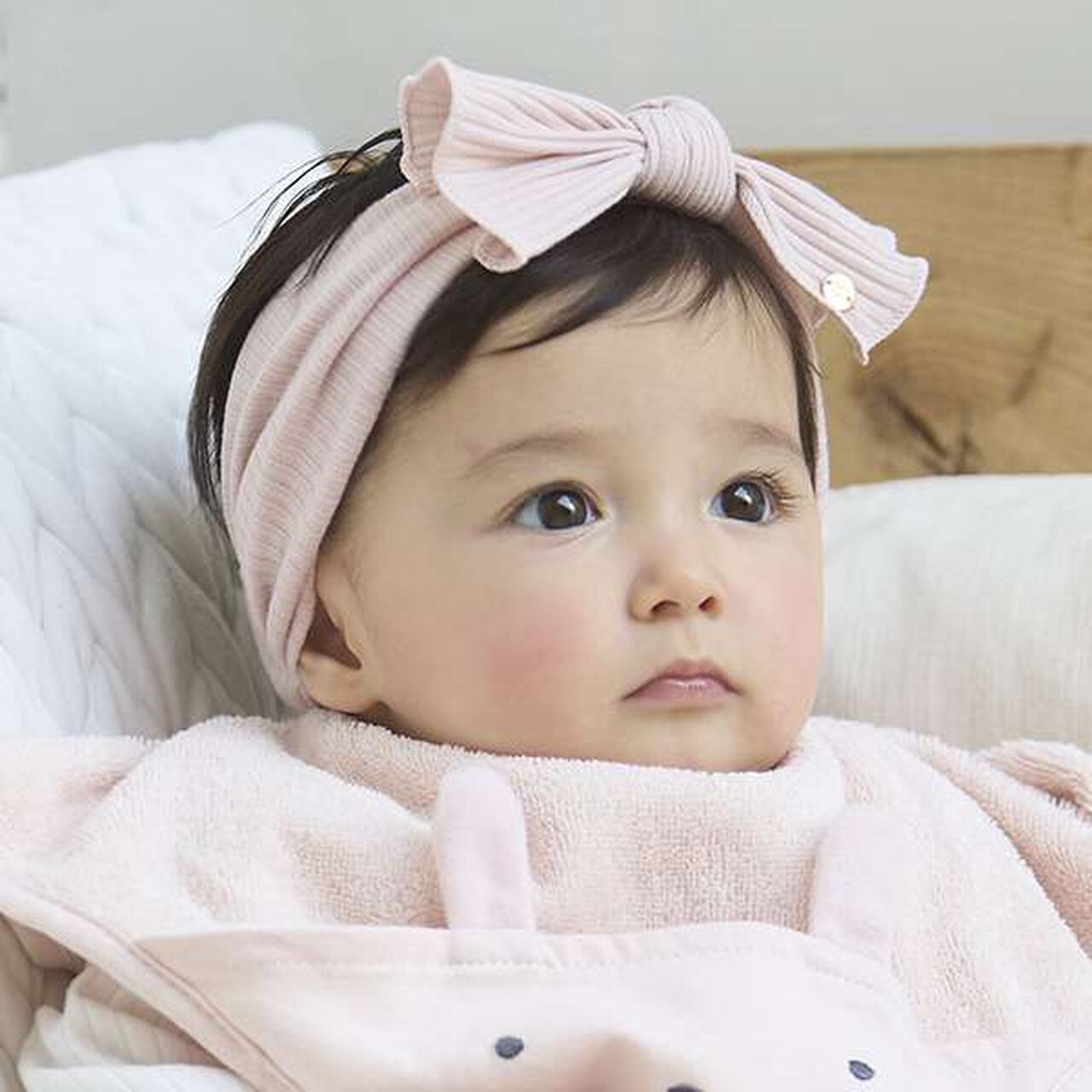 Ribbon Hairband,Light pink, large image number 0