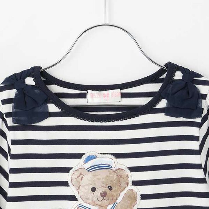 Marine Bear 5-Minute Sleeve T-Shirt,Lilac, medium image number 2