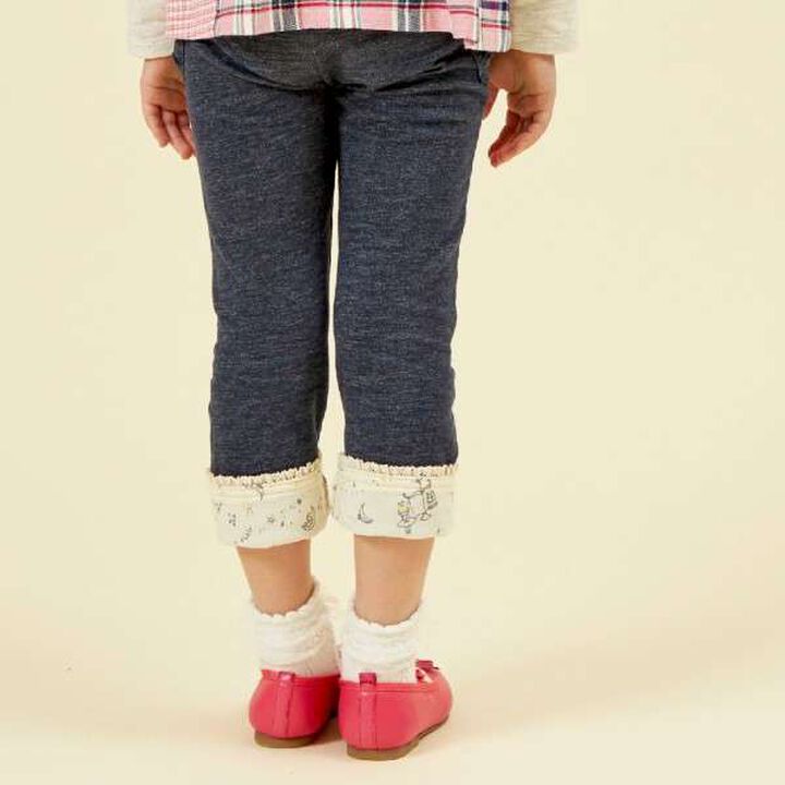 KP Cuffed Denim-Look Knit Twill Pants (100-160),Lavender, medium image number 5