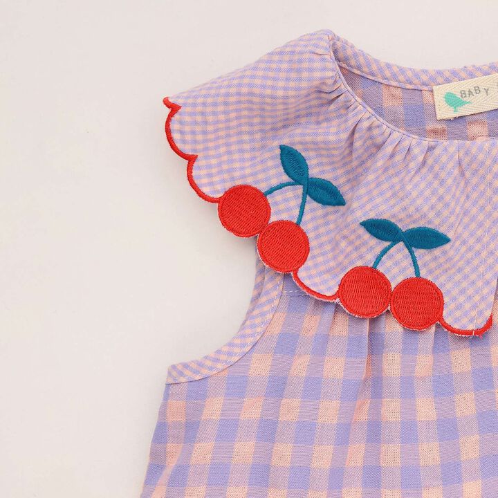 Fruit Pattern One-Piece Dress,Pink, medium image number 8