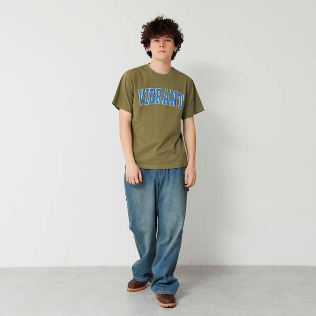 [Affordable] Front Arch Logo Short Sleeve T-Shirt,White, large image number 1