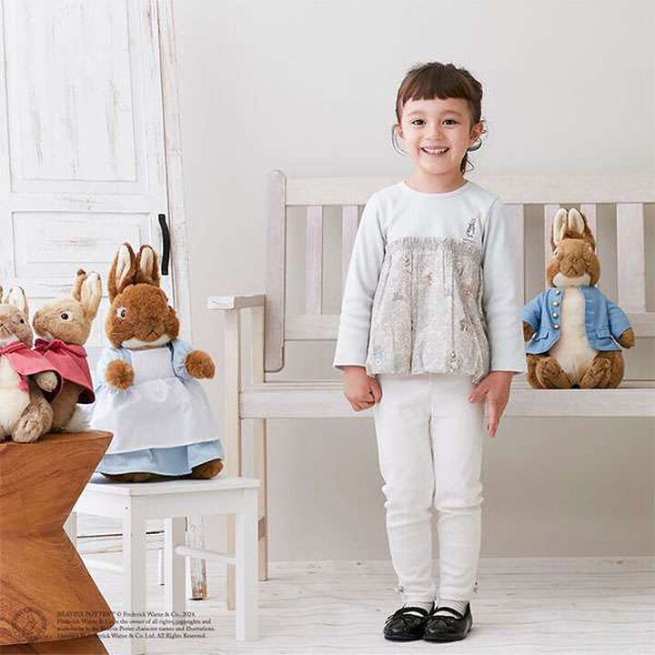 Peter Rabbit Floral Long Sleeve T-Shirt,Ivory, medium image number 14