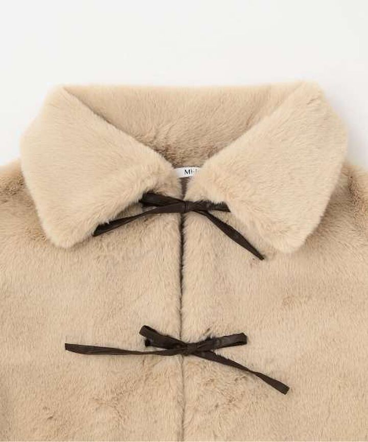 Short Fur Coat [Korean Fashion],Beige, medium image number 6