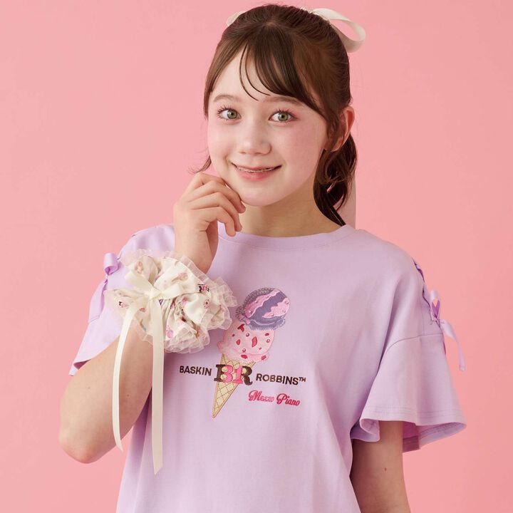 [Baskin-Robbins] Ice Cream Pattern Scrunchie,Off white, medium image number 7