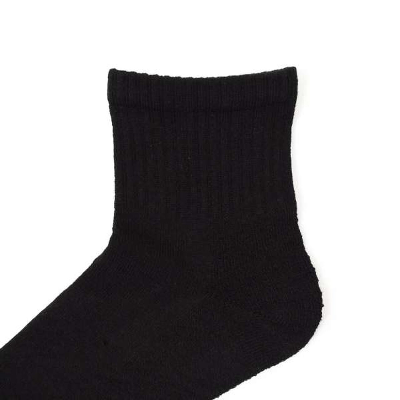 [Hanes] Quarter Length Socks 3-Pack,Black, large image number 6