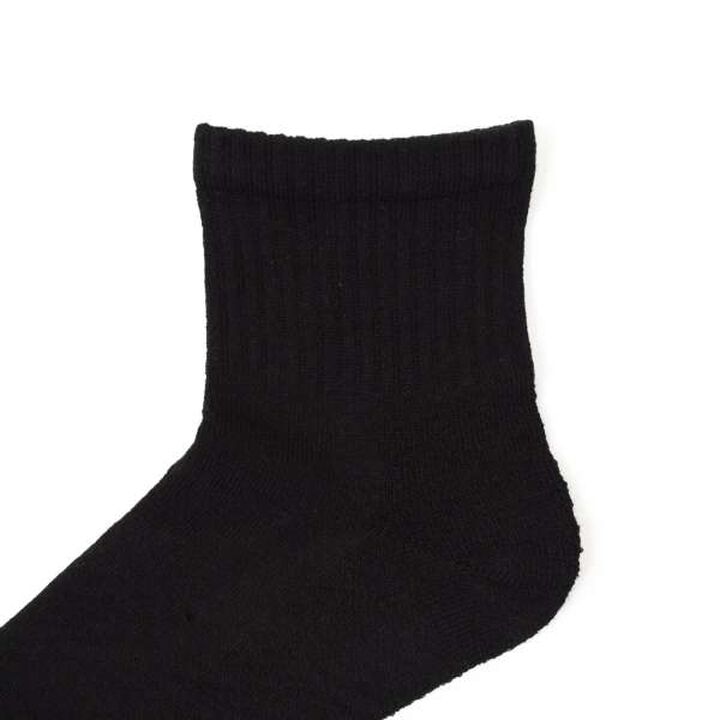 [Hanes] Quarter Length Socks 3-Pack,Black, medium image number 6