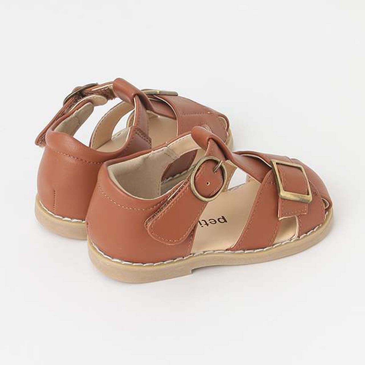 Faux Leather Sandals,Ivory, large image number 4