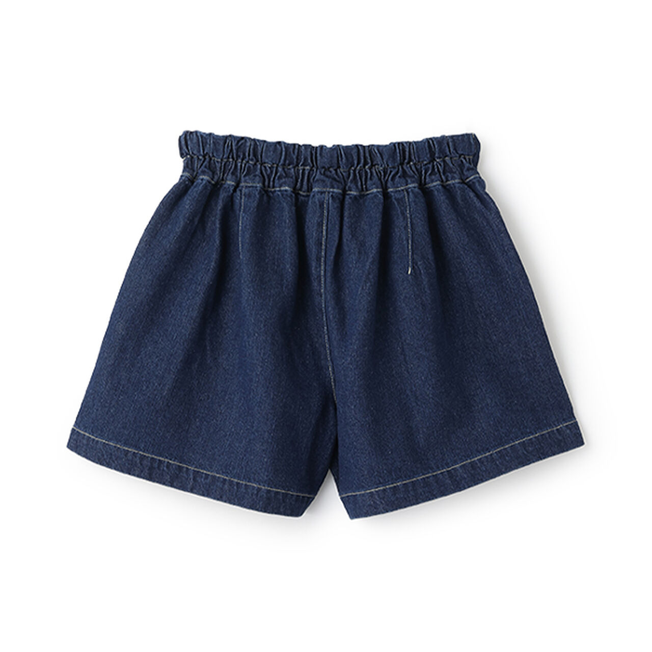 Flattering Tuck Flare Denim Culottes,Blue, large image number 1