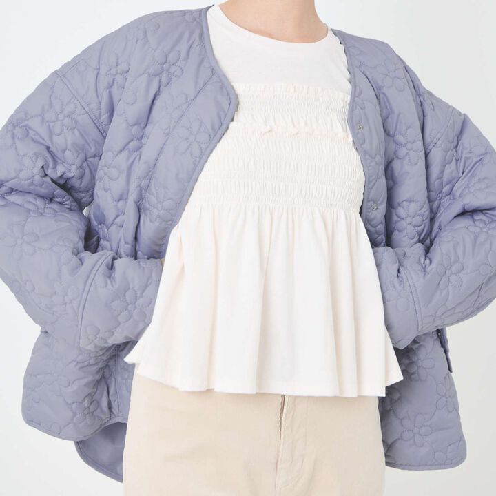 [Parent-Child Matching / Water-Repellent] Quilted Jacket,Black, medium image number 3