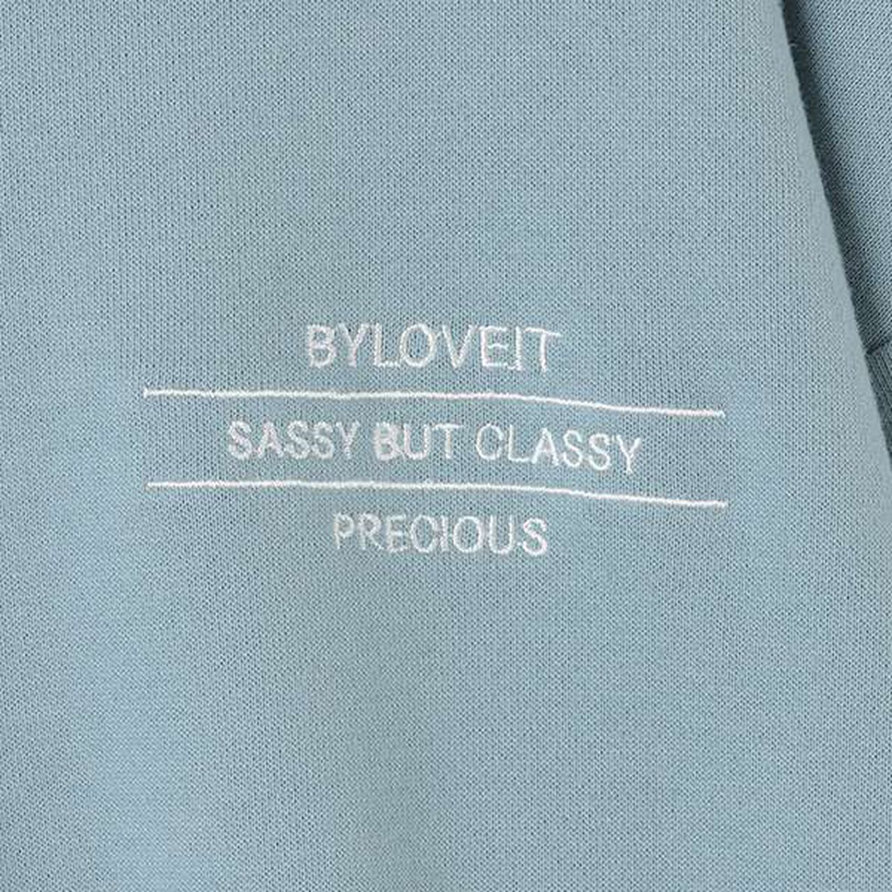 Half Zip Parka,Blue gray, large image number 7