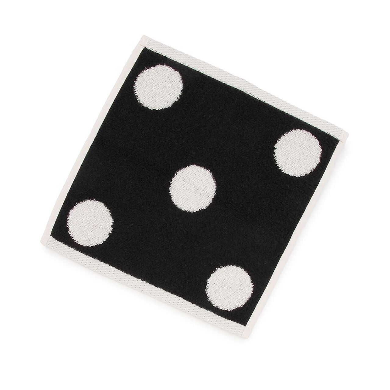 Fluffy Hand Towel/LG,Polka dots, large image number 0