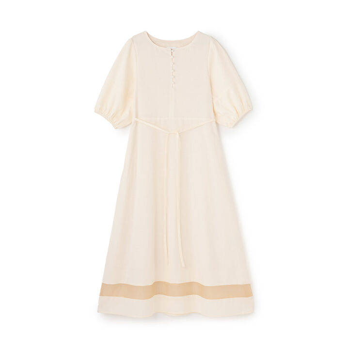 Volume Sleeve A-Line One-Piece Dress,, medium