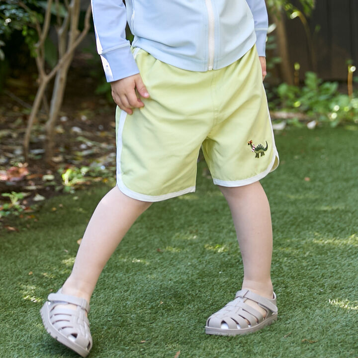 [SWIM] Embroidered Logo Swim Pants,Khaki, medium image number 1
