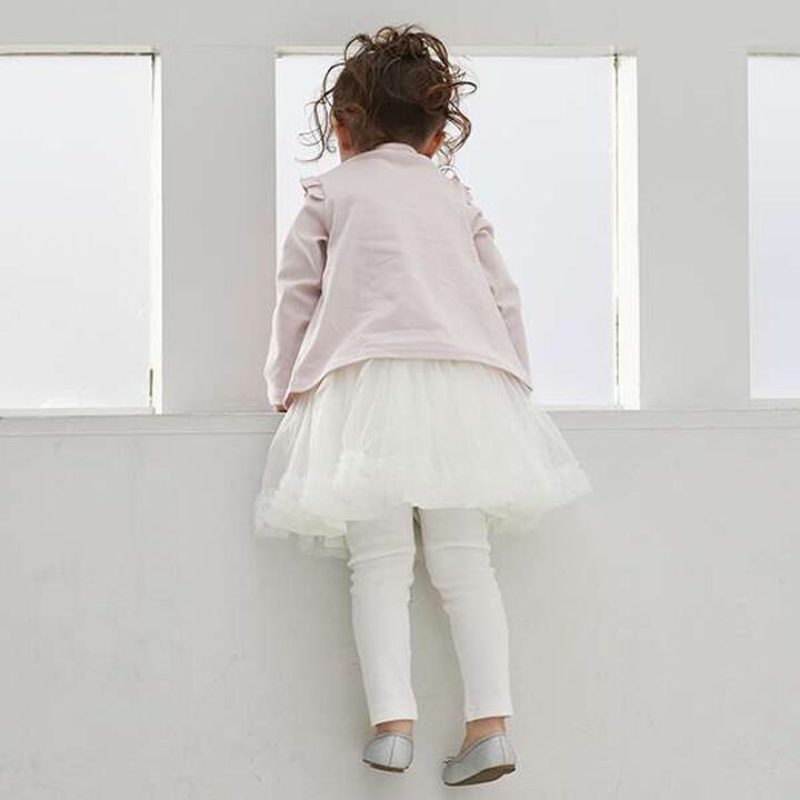 [Link] Tulle Skirt with Leggings (Kids),Light green, medium image number 6