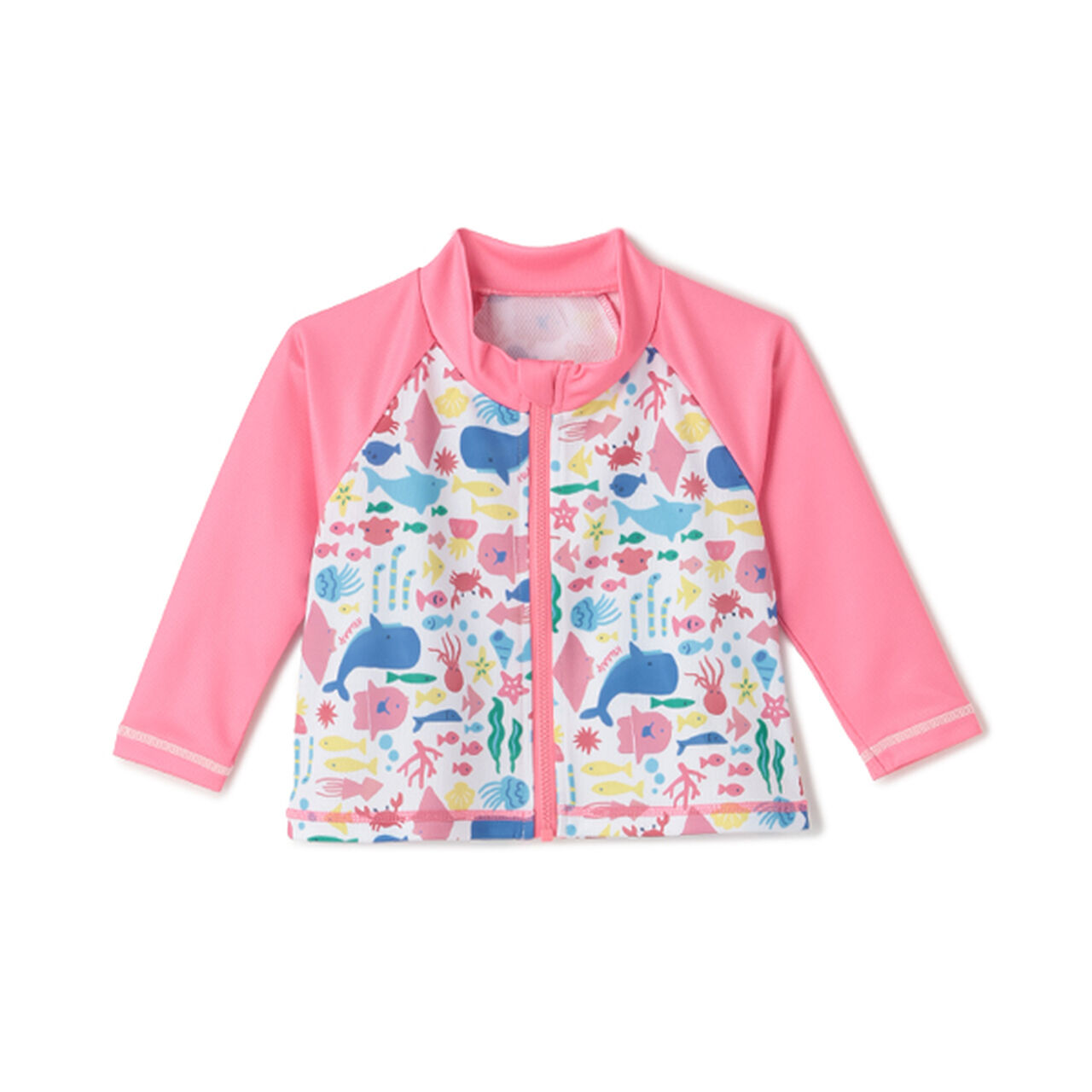 [SWIM] Fish All-Over Pattern Long-Sleeve Rash Guard,Off white, large image number 8