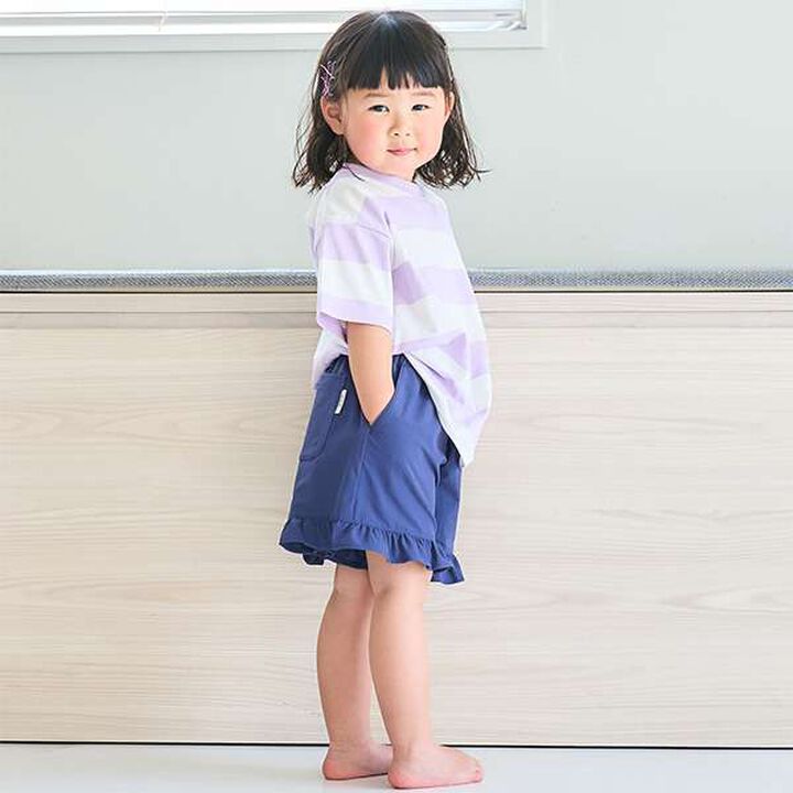 [100% Cotton 365D.] Assorted Stripe Wide Half T-Shirt,Emerald green, medium image number 8