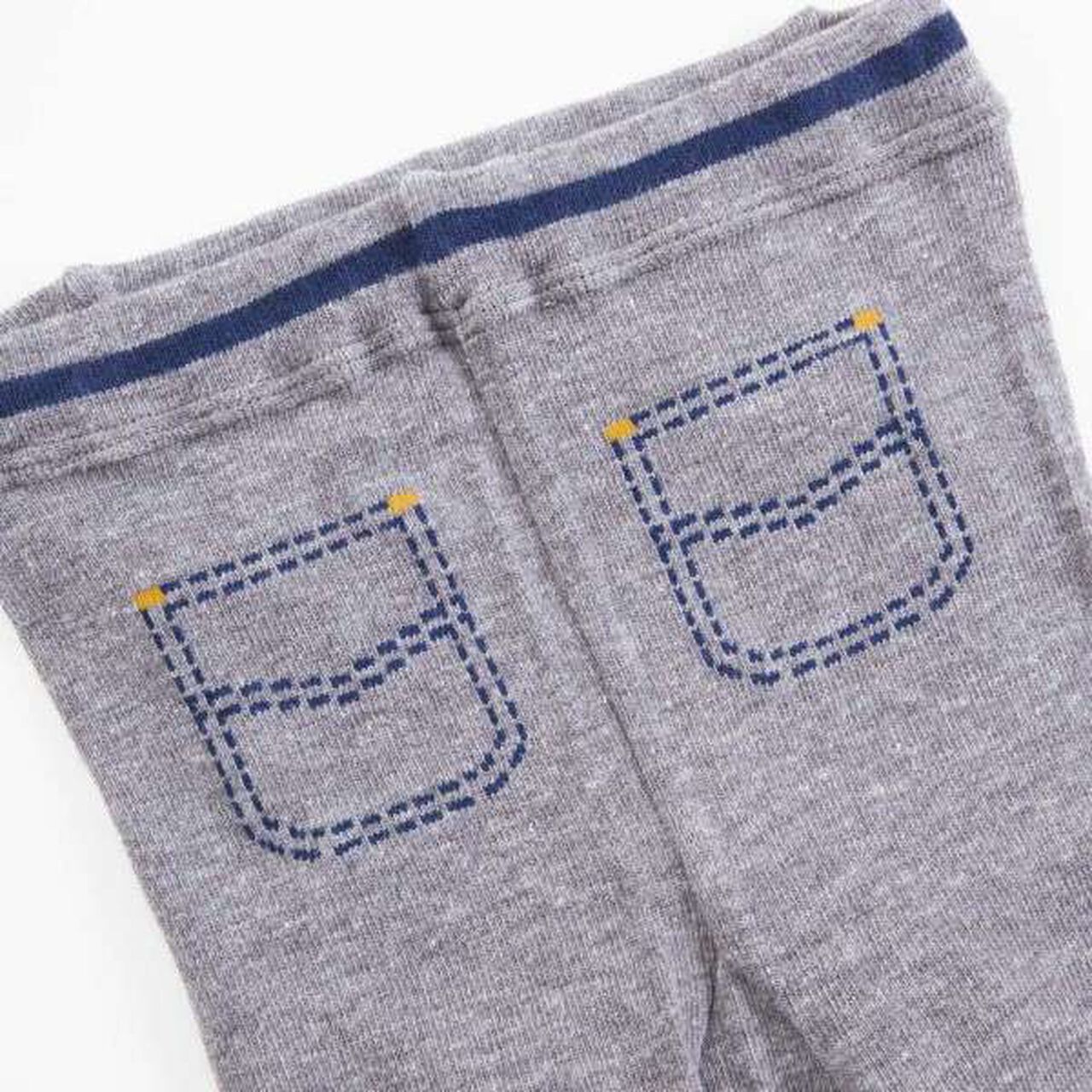 [Made in Japan] KPBOY Bear Ear Baby Tights Spats (7/8 Length) (0-0),Navy, large image number 4